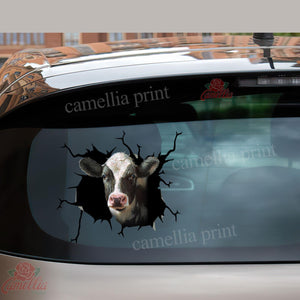 Dairy Cow Crack Duck Decal Funny Art Stickers Gifts For Grandma