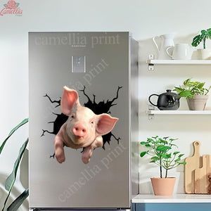 Pig Crack Decals Funny Sticker Valentines Gifts For Her