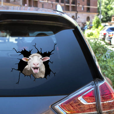 Merino Wool Sheep Crack Stickers For Cars Hot Stickers Christmas Gifts 2022