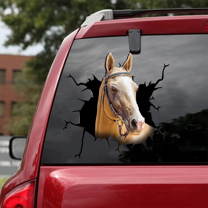 [sk1611-snf-tnt]-thoroughbred-horse-crack-sticker-cattle-lover