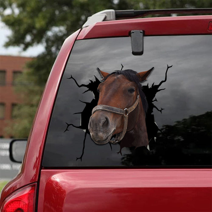 [sk1612-snf-tnt]-thoroughbred-horse-crack-sticker-cattle-lover