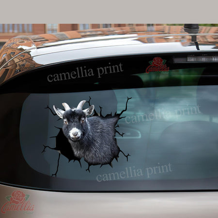Pygmy Goat Crack Sticker Car Nice Vinyl Decals Christmas Gifts