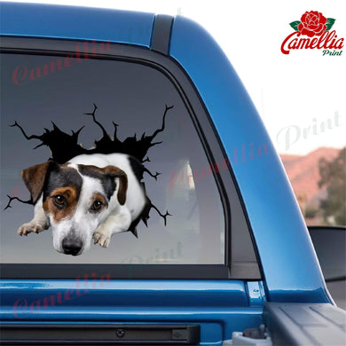 Jack Russell Crack Sticker Sheets Corny Jokes Vinyl Graphics 15 Year Anniversary Gift
