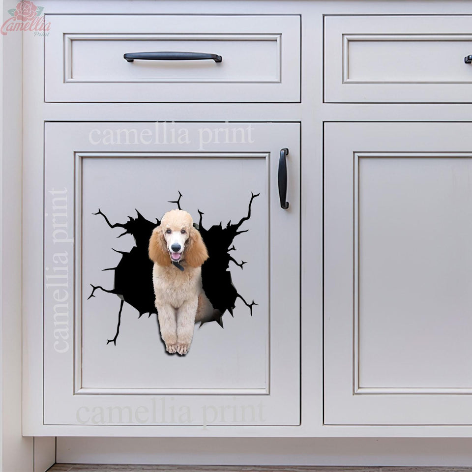 Poodle Crack Decal For Boat Cool Custom Die Cut Stickers 50th Wedding Anniversary Gifts