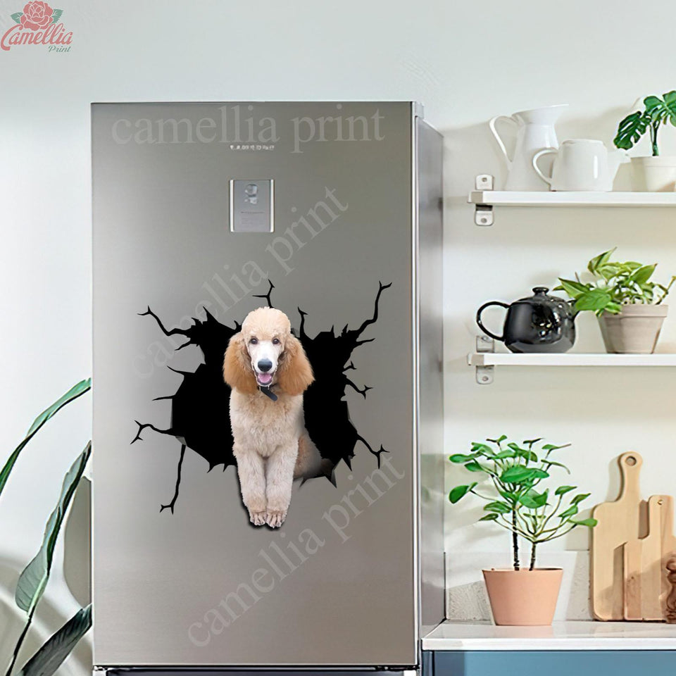 Poodle Crack Decal For Boat Cool Custom Die Cut Stickers 50th Wedding Anniversary Gifts