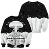 All Over Print Monochrome Mushroom Hoodie