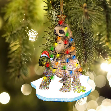 ornament-sloth-ride-turtle-gift-for-christmas-decorate-the-pine-tree