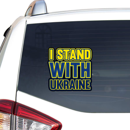 Stand With Ukraine Peace Love Ukraine Car Vinyl Decal Sticker