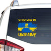 Stop The War In Ukraine Gift Ukraine Flag Car Vinyl Decal Sticker