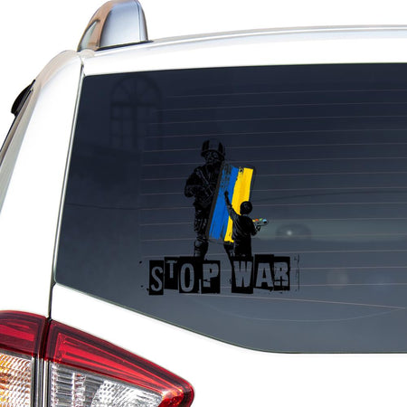 Stop War Ukraine Gift Car Vinyl Decal Sticker