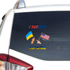 Support The Ukraine I Stand With Ukraine Essential Car Vinyl Decal Sticker