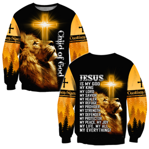 Child Of God Custome Name 3D All Over Printed Shirts For Men and Women Pi15102004