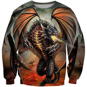 3D ALL OVER PRINT DRAGON HOODIE