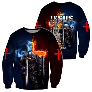 Jesus Is My God My King My Everything Knight Templars 3D All Over Printed Shirts For Men and Women Pi05092004