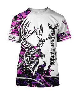 DEER HUNTING MUDDY GIRL CAMO 3D ALL OVER PRINTED SHIRTS FOR MEN AND WOMEN JJ051202 PL