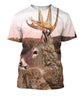 3D All Over Print Camo Deer Hunter Hoodie