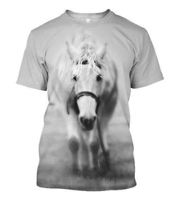 All Over Print White Horse