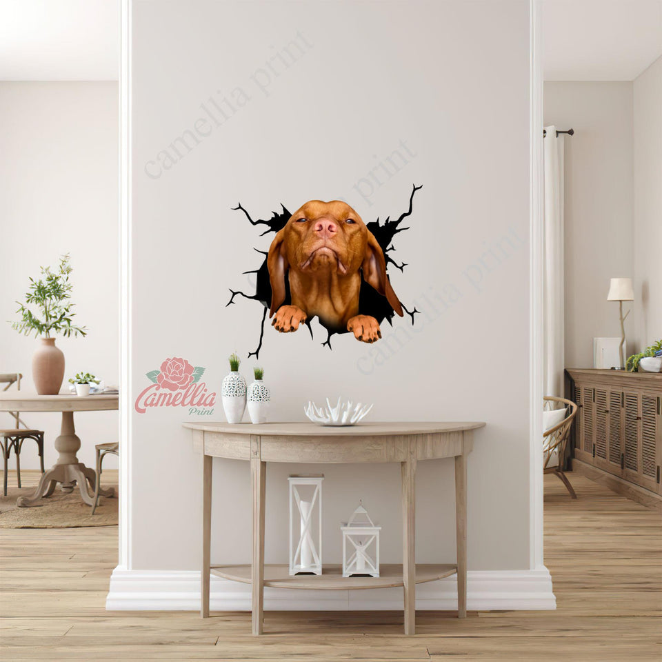 Vizsla Crack Decor Decal You Cute Face Stickers Good Gifts For Dad