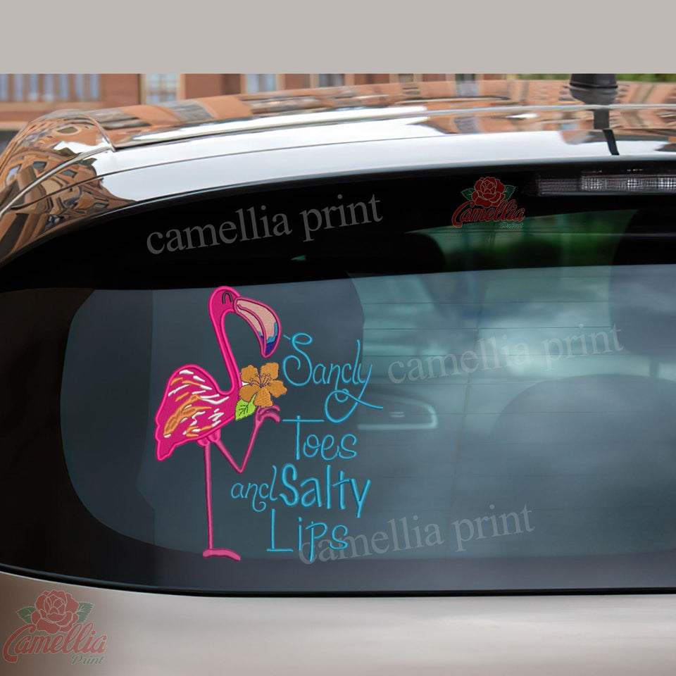 Flamingo Crack Mom Car Decal Happy Outdoor Stickers Christmas Ideas
