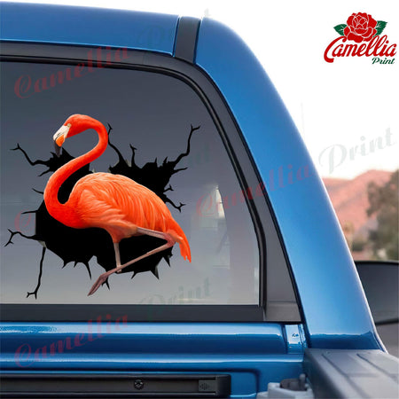 Flamingo Crack Dad Decal Funny Quotes Vinyl Sticker Paper Wedding Gifts