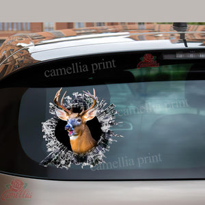 Deer Crack Stickers Custom Funny Gifs Transfer Stickers Sympathy Gifts