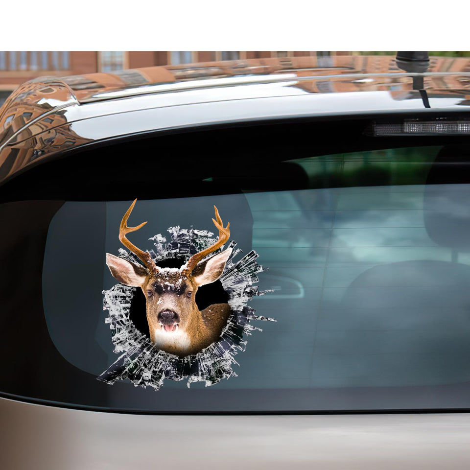 Deer Hunting Car Decal Funny Deer Sticker Love Skateboard Truck Decal For Animal Vynil Bathroom Atickers