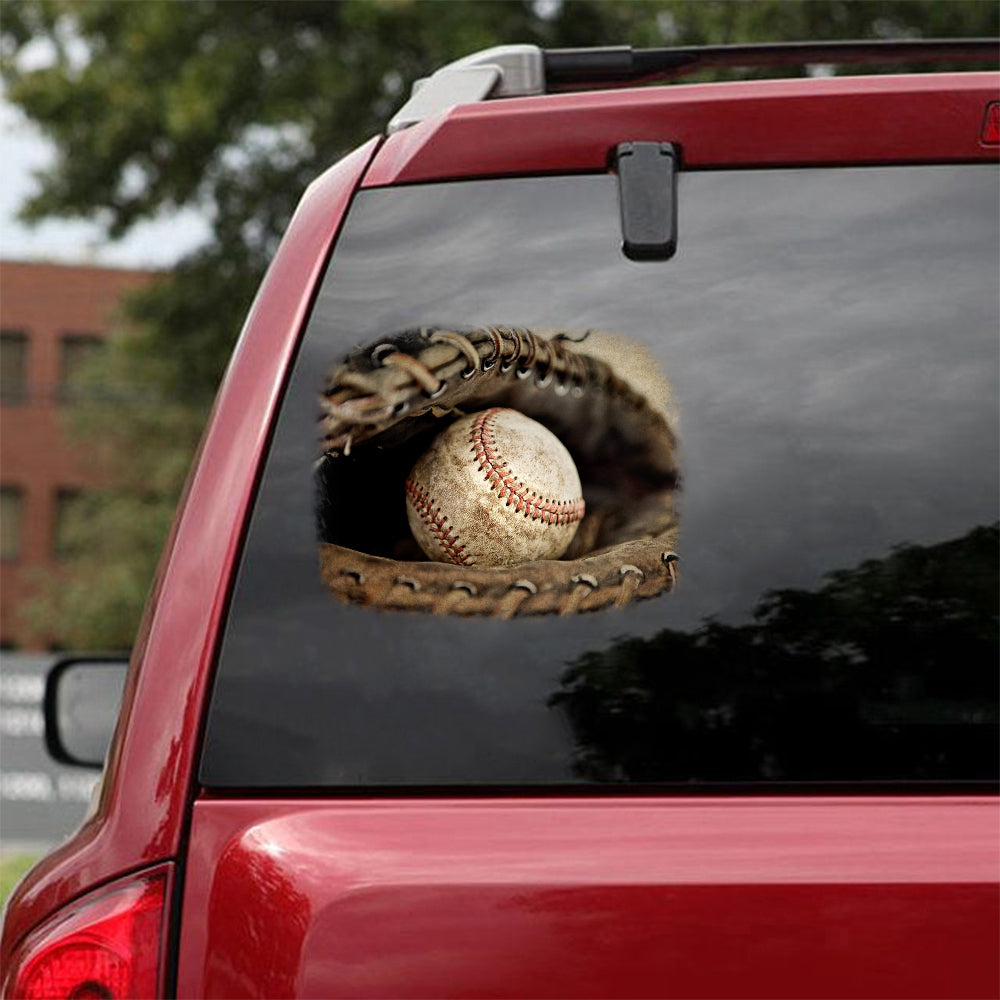 baseball car sticker – Camellia Print