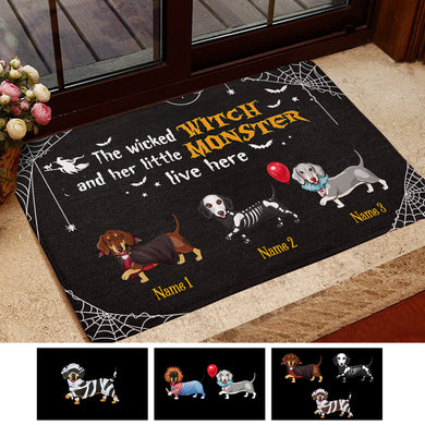 personalized-doormat-dachshund-halloween-decorate-the-house