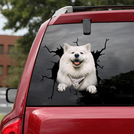 [da0003-snf-tpa]-samoyed-crack-car-sticker-dog-lover
