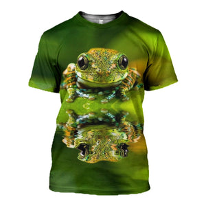 3D Printed Frog Hoodie T-shirt DT141190