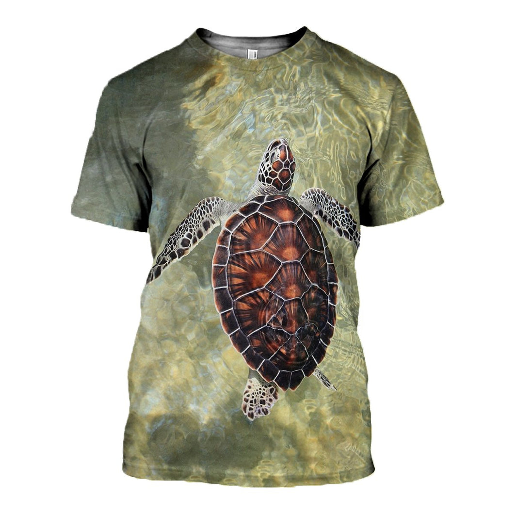 3D Printed Turtle Hoodie T-shirt DT181197