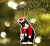 Ornament Tuxedo Cat Gift For Christmas Decorate The Pine Tree - Camellia Print