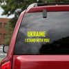 Ukraine I Stand With You Essential Car Vinyl Decal Sticker