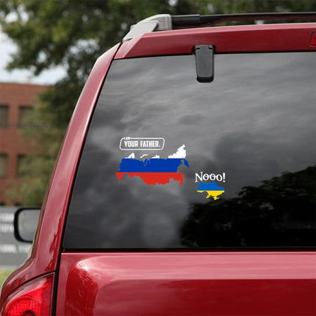 Ukraine Russian I Am Your Father Funny Essential Car Vinyl Decal Sticker