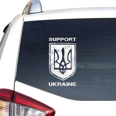 Ukraine Trident Support Ukraine I Stand With Ukraine Essential Car Vinyl Decal Sticker