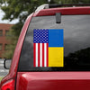 Ukraine Usa Flag Vintage Ukrainian American Flag Peace Love Ukraine Car Vinyl Decal Sticker