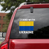 Ukrainian Lover I Stand With Ukraine Flag Essential Car Vinyl Decal Sticker
