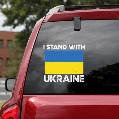 Ukrainian Lover Quote Ukraine Cool I Stand With Ukraine Peace Love Ukraine Car Vinyl Decal Sticker
