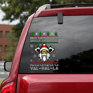 [sk0876-snf-ptd]-viking-christmas-car-sticker