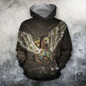 3D All Over Print Warrior Riding Horse