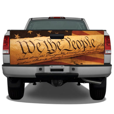 We The People American Flag Tailgate Wrap Sticker Tailgate Wrap Decals For Trucks