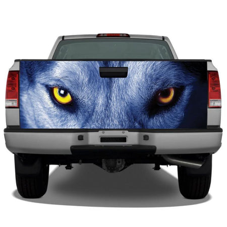 Wolf Eyes Graphic Art Tailgate Wrap Tailgate Sticker Wrap Decals For Trucks