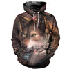 3D Printed Wolf Hoodie T-shirt DT181190