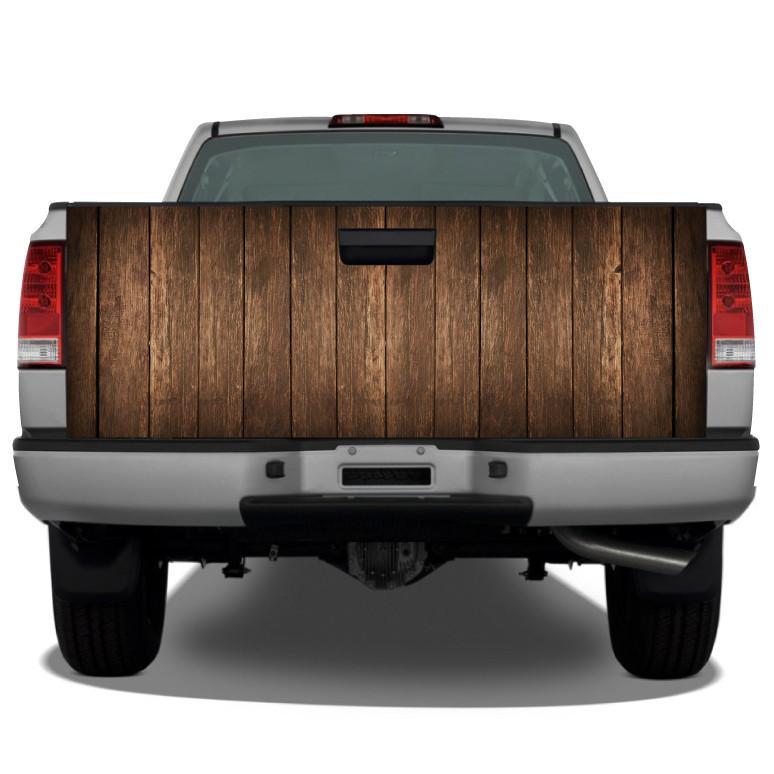 Distressed Wood Planks Tailgate Wrap Tailgate Sticker Wrap Decals For Trucks