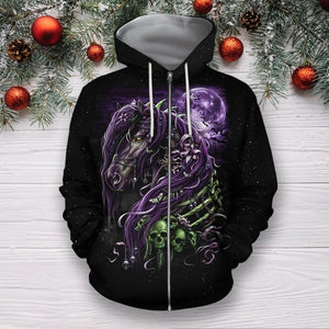 3D All Over Printed Black Horse
