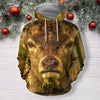 3D All Over Print Deer Hunter Hoodie