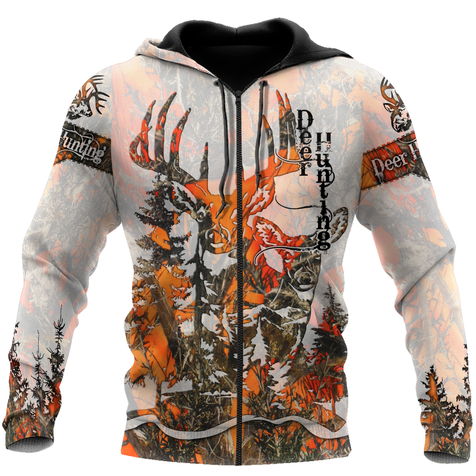 3D All Over Print Deer Hunting Hoodie JJW10082001