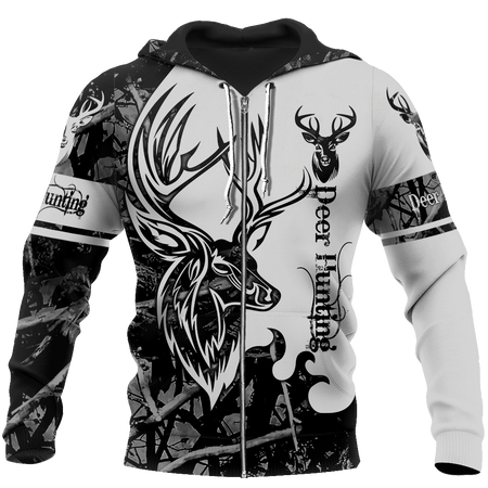 DEER HUNTING HARVEST MOON CAMO 3D ALL OVER PRINTED SHIRTS FOR MEN AND WOMEN JJ051201 PL