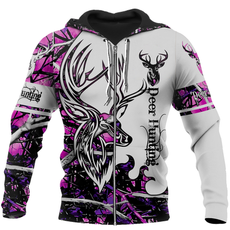 DEER HUNTING MUDDY GIRL CAMO 3D ALL OVER PRINTED SHIRTS FOR MEN AND WOMEN JJ051202 PL