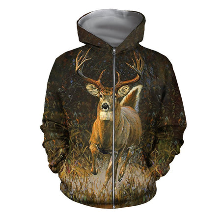 3D All Over Printed White-tailed deer Clothes